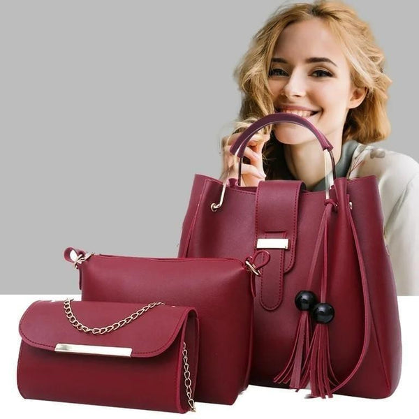 Chic woman's Leather Hand bag