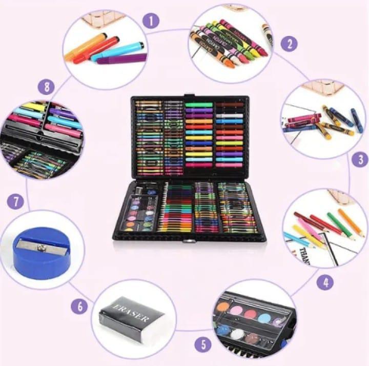 Multicolor 168 Pc Waterproof Multipurpose Coloring Kit