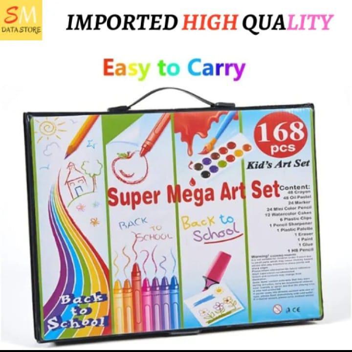 Multicolor 168 Pc Waterproof Multipurpose Coloring Kit