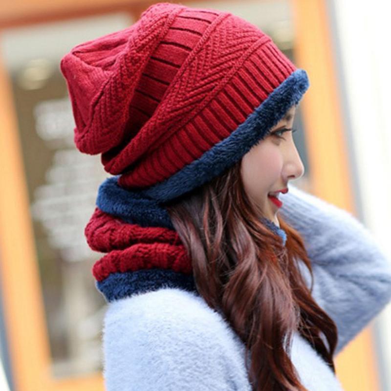 Cozy wool Beanie warmer Set 2 Pc