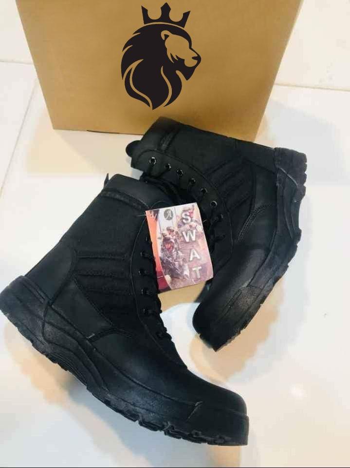 Mens Long Army Boots